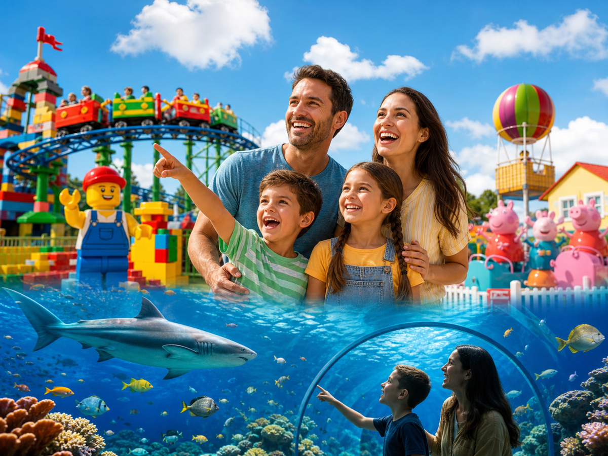 1 Day LEGOLAND Florida Ticket + SEA LIFE & Peppa Pig Themepark