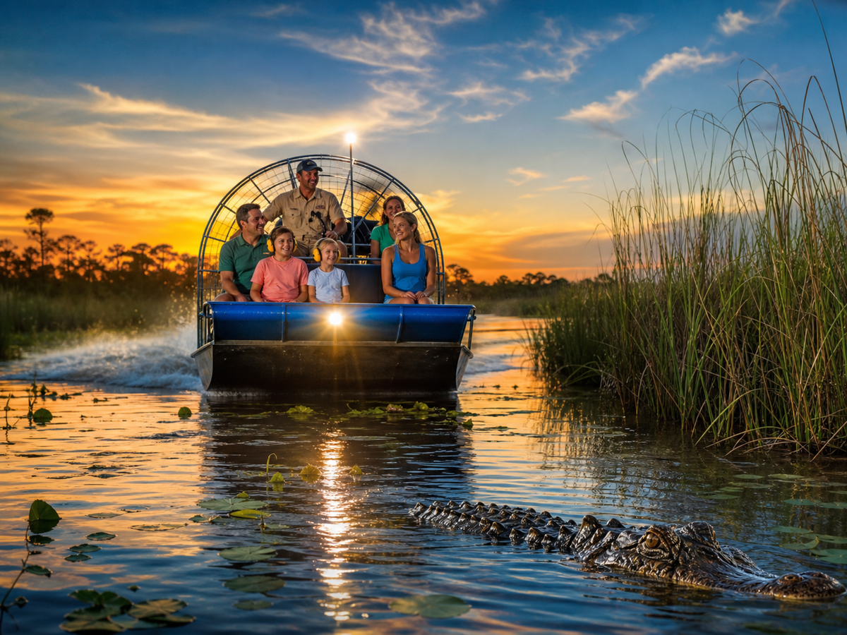 Boggy Creek - One Hour Airboat Night Tour