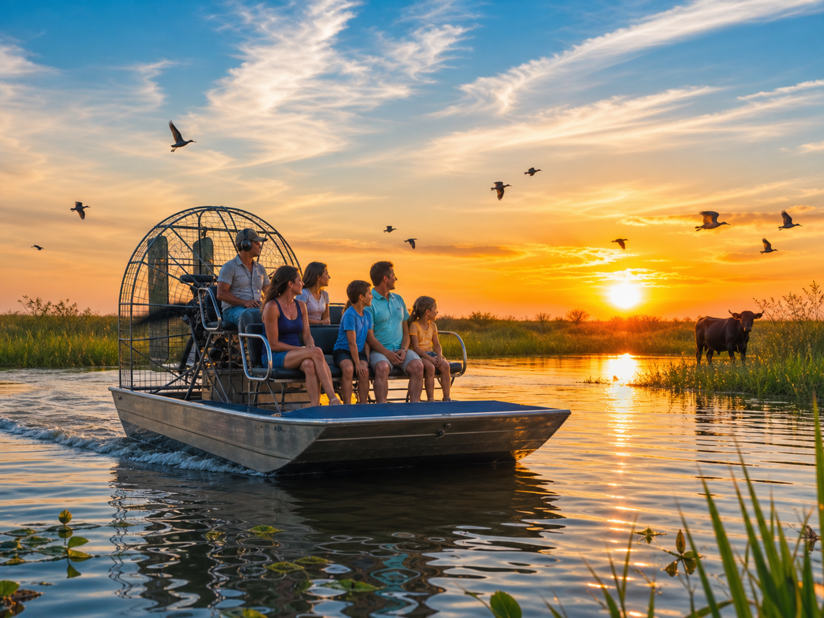 Boggy Creek - Sunset Airboat Tour