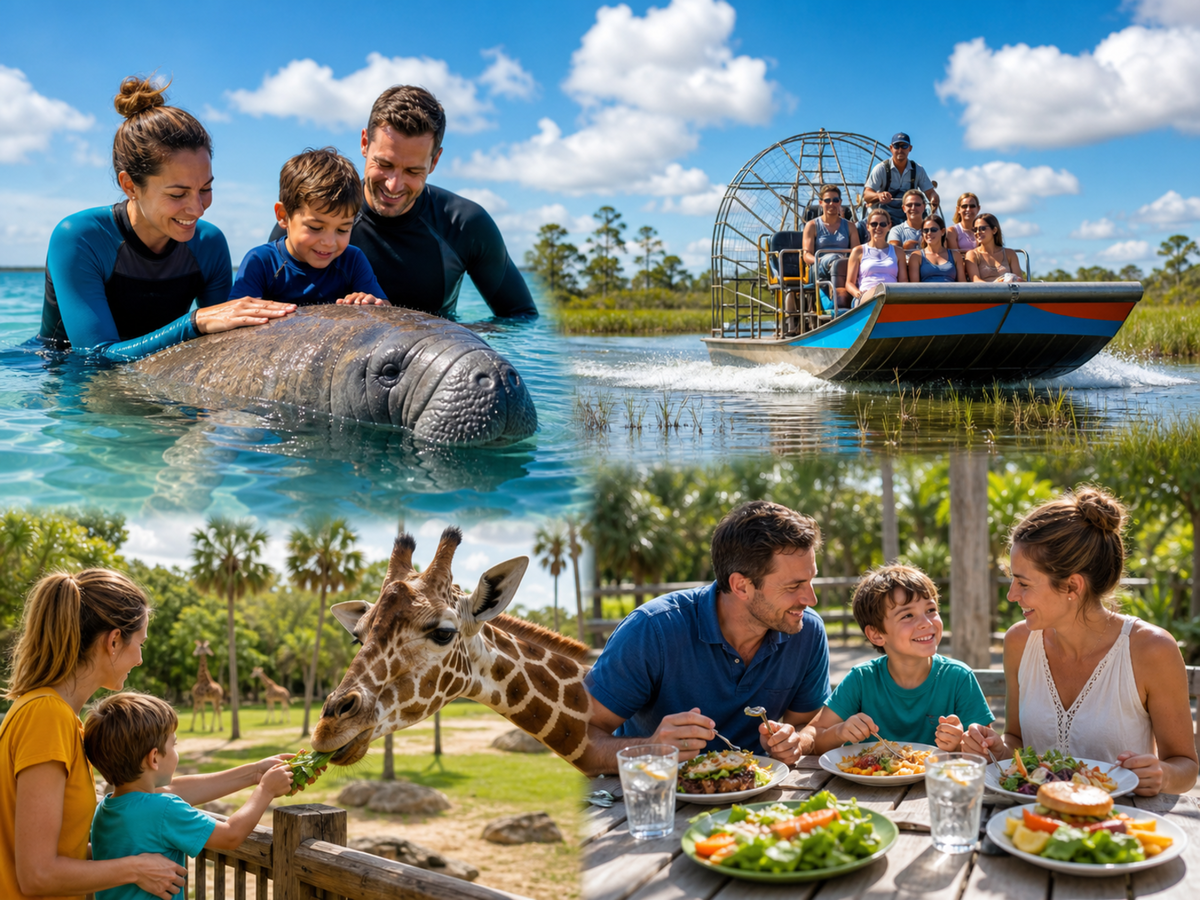 Florida Adventure Tour - Swim with the Manatees, Wildlife Park, Airboat Ride & Lunch