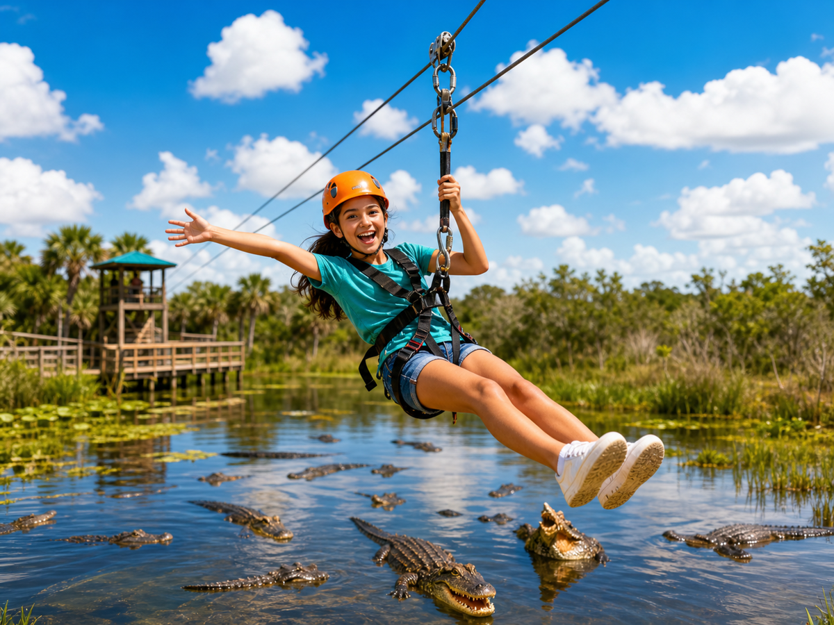 Gators, Gators, Gators! | Boggy Creek Airboat Ride & Gatorland Combo with Transport