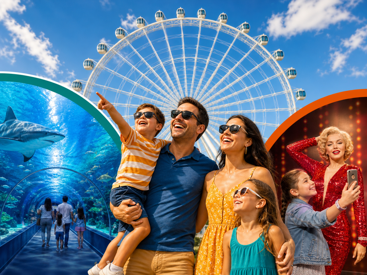 Icon Park Big Three Combo: The Orlando Eye, Madame Tussauds & Sealife Aquarium