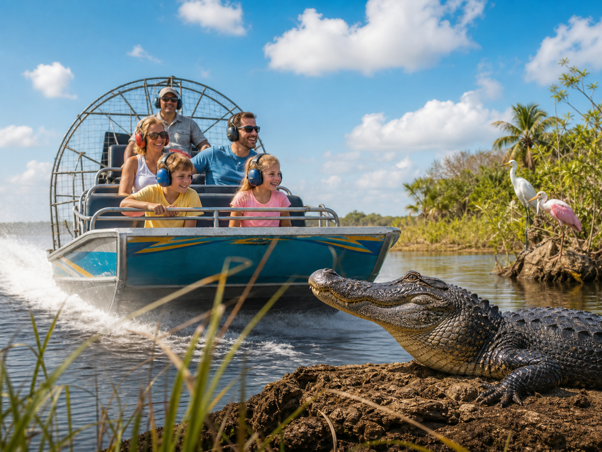 Wild Florida 60 Minute Airboat Ride with Gator Park Admission