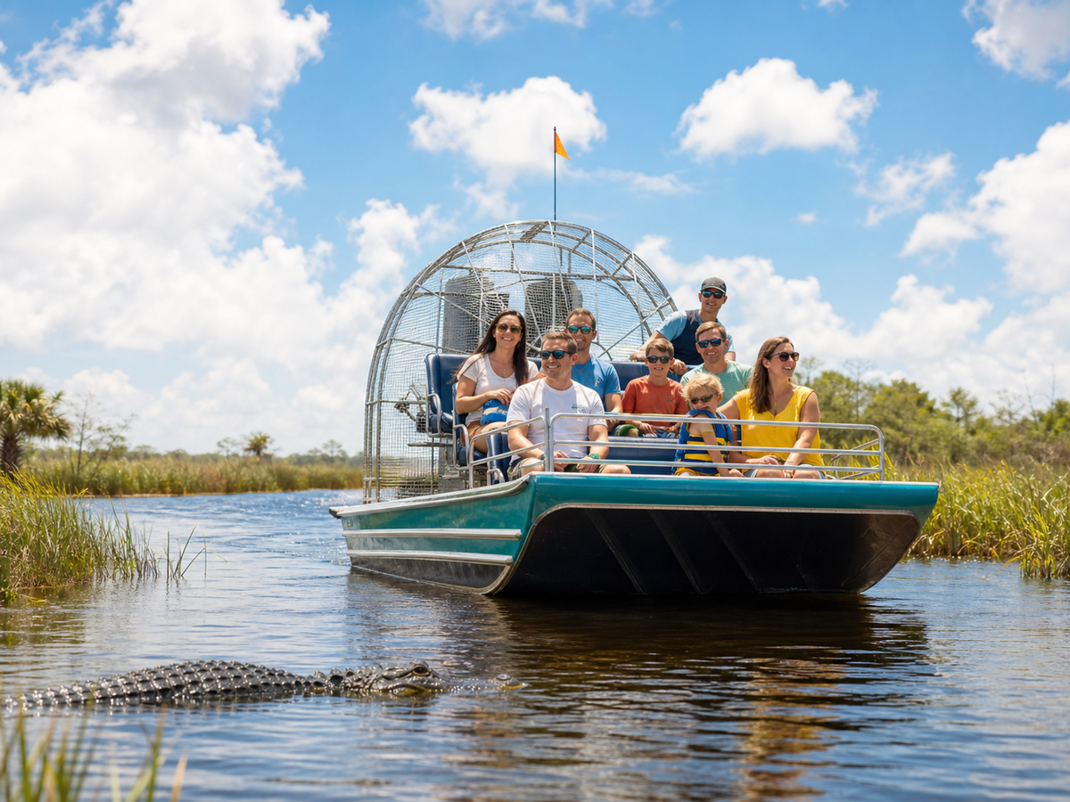 Wild Florida Private Airboat Ride with Gator Park Admission